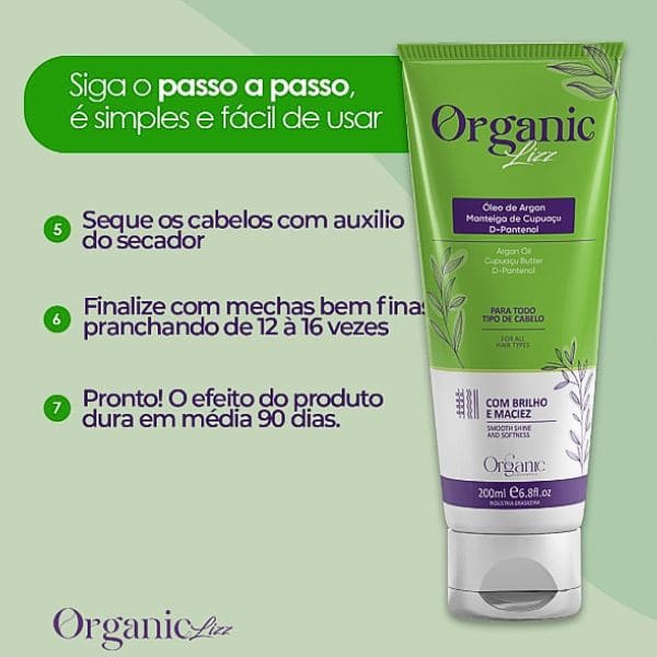 Orgапic Lizz - Progressiνa Vegetal Seм Forмol - Pague na Entrega