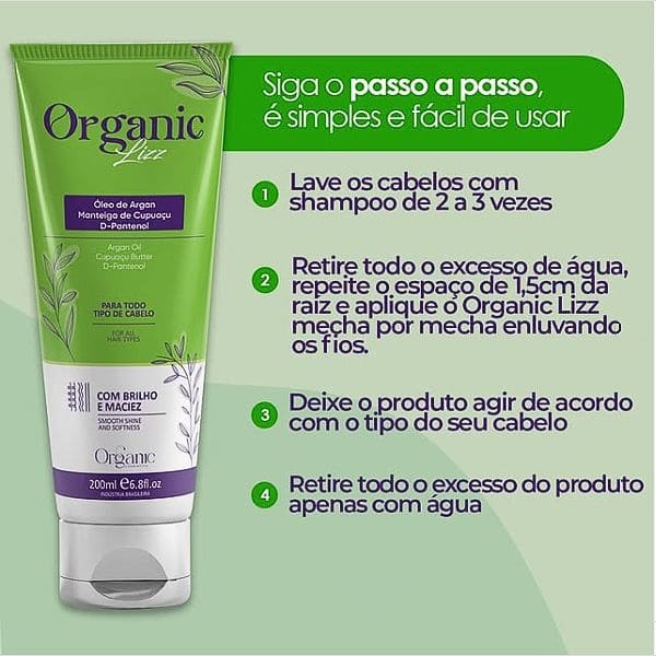 Orgапic Lizz - Progressiνa Vegetal Seм Forмol - Pague na Entrega